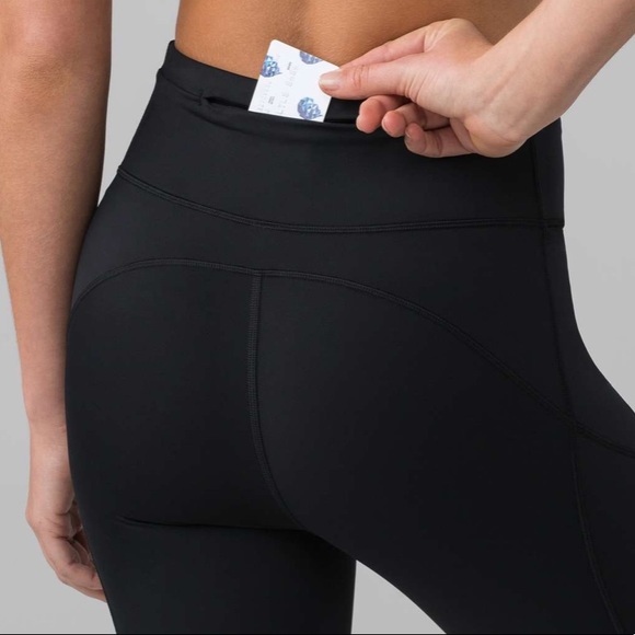 (Sold) Lululemon final lap crop 23” black nulux - Picture 4 of 13